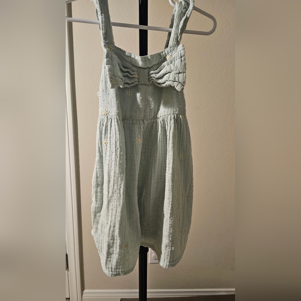 Cat & Jack Light Green Kids Dress with Embroidery